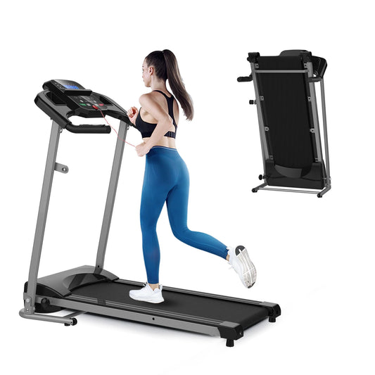 Folding Treadmill,Portable Electric Treadmil 1.5HP with 220Lb Capacity,Treadmill for Home - Black